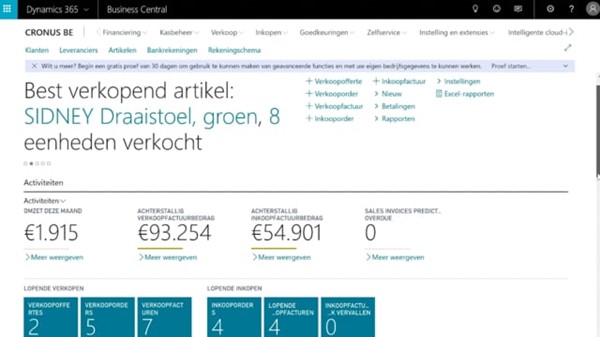 Starten met Dynamics 365 Business Central